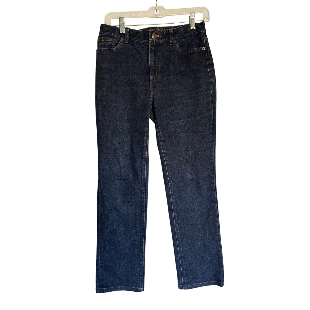 Lauren Ralph Lauren Jeans Womens 2P Straight Leg Denim Pants 2 Petite 2016 Retro